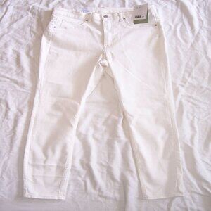 H&M White Stretch Denim Curvy Jeggings Skinny Jeans 42 10